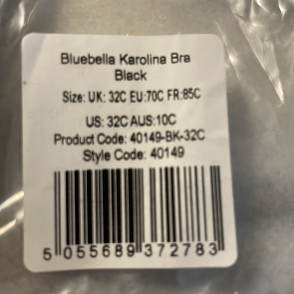 *NWT* BLUEBELLA Karolina Bra (Black) ⚫️ US:32C, PRISTINE CONDITION - Picture 10 of 11